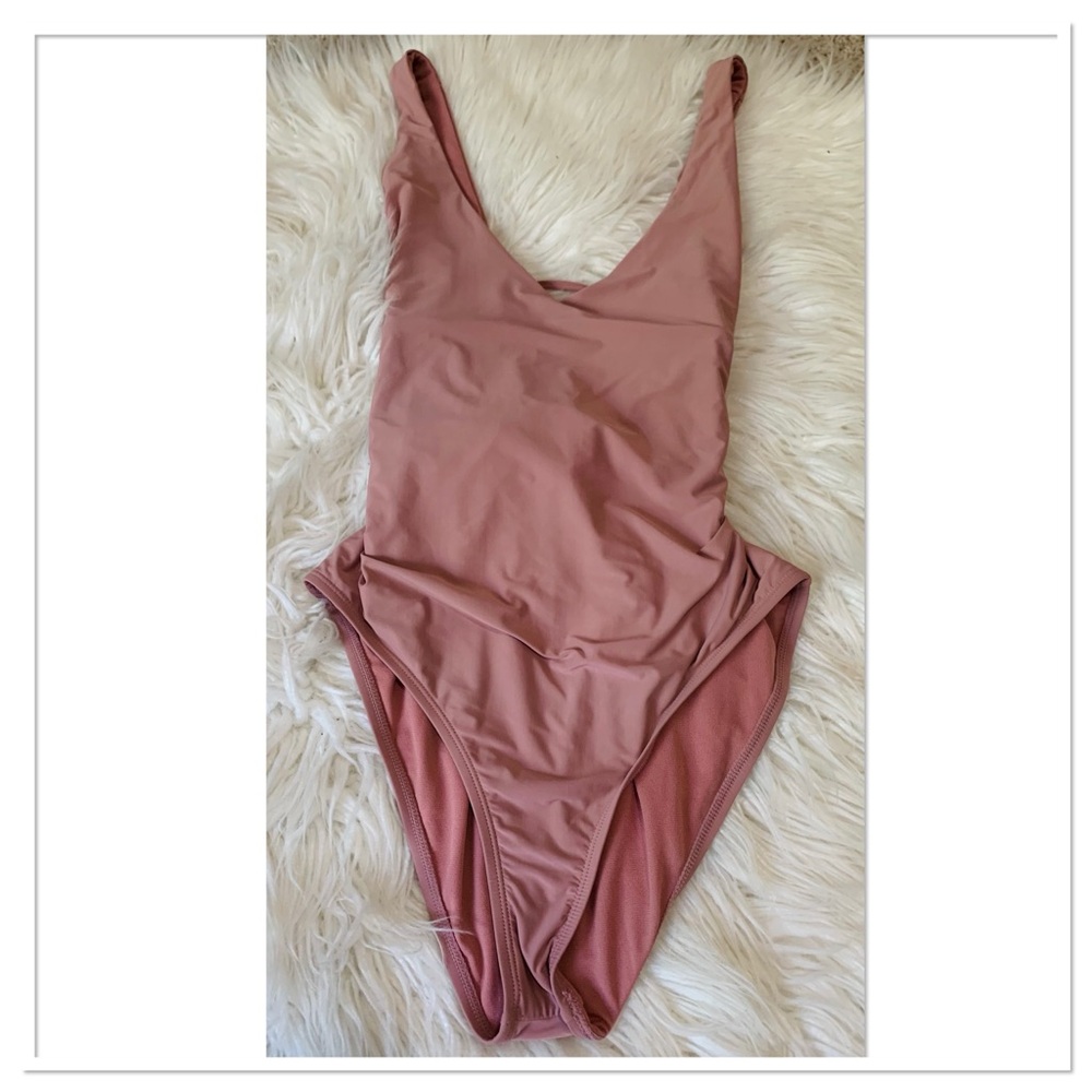Antonio Melani One Piece Swimsuit Mauve Size 14